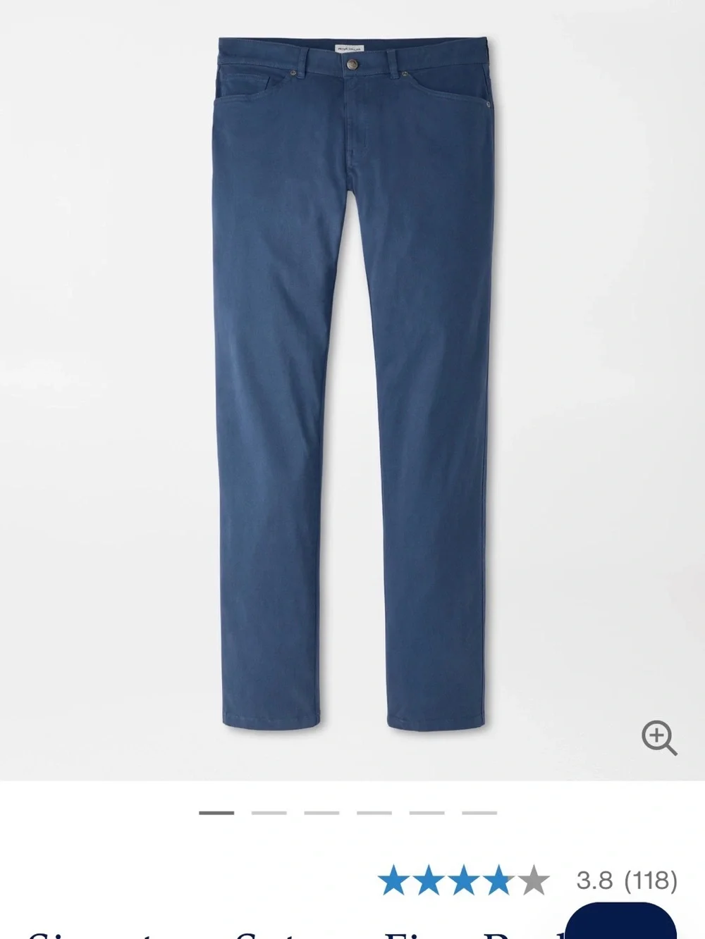BRAND NEW Peter Millar Five Pocket Corduroy Stone Blue Pants